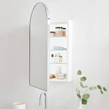 20 w x 26 h. Arched Metal Framed Medicine Cabinet