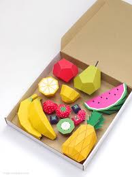 Play Fruit Paper Paper Fruit Paper Toys Paper Projects