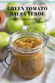 Green Tomato Salsa Verde Recipe In 2020 Green Tomato Salsa Green Tomatoes Salsa Verde