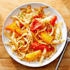 One Pan Udon Noodle Stir Fry With Vegetables Kombu Recipe Udon Noodles Stir Fry Udon Noodles Noodles