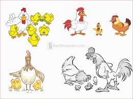 Gambar ayam betina untuk diwarnai. 10 Cara Menggambar Ayam Dengan Mudah Tk Nu 01 Kendit