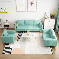 Mint green bedroom cottage bedroom eric roseff design. Small Family Of Three People Who Economic Living Room Sofa Ready Rental Apartment Is Contracted And Corner Cloth Art Nordic Shopee Philippines