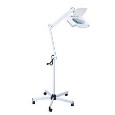 5x Floor Stand Rolling Magnifier Led Lamp Glass Magnifying Light Facial Jewelry Ebay