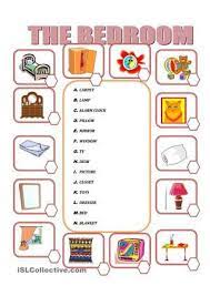 Furniture In The Bedroom English Worksheets For Kids Vocabulary Worksheets