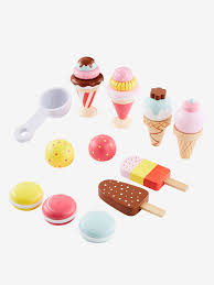 Imprime le dessin glace licorne cornet de creme glace sans dépenser le moindre sous. Set De Glacier En Bois Certifie Fsc Multicolore Jouet