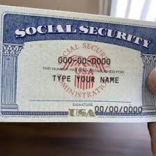 Social Security Card 17 In 2020 Social Security Card Card Template Social