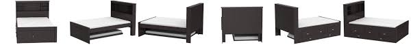Amazon.com: Discovery World Furniture Espresso Full Bookcase Bed with 3  Drawers and Trundle : Home & Kitchen