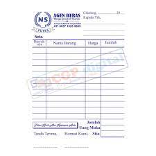 Apabila toko sembako mulai besar dan ramai pembeli maka perlu disiapkan mesin kasir untuk menghitung pembayaran dan kembalian dengan lebih cepat serta pembuatan nota dalam bentuk print. Nota Kontan Custom Untuk Laundry Toko Klontong Bengkel Apotek Dll Shopee Indonesia