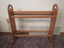Oak Quilt Rack Wooden Quilt Rack Quilt Holder Floor Quilt Rack Blanket Display Medium Oak Finish Quilt Display By Quilt Rack Furniture Quilt Display