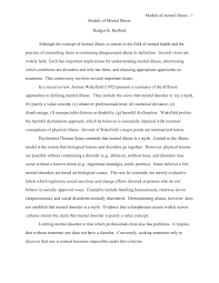 Pdf Models Of Mental Illness