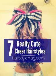 7 Cute Cheerleader Hairstyles Cheer Hair Cheerleading Hairstyles Cheer Makeup