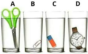 Which Glass has more water?