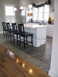 Image Result For Using Decorative Tile To Transition Between Ceramic Tile And Wood Floor Kitchen Flooring Kitchen Floor Tile Transition Flooring