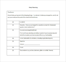 Free family meal planning templates that you can use to help plan your grocery list, weekly and monthly meals. 9 Party Planning Templates Free Sample Example Format Download Free Premium Templates