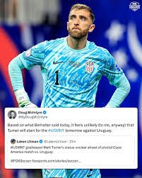Doug McIntyre: “It feels unlikely (to me, anyway) that [Matt Turner] will  start for the USMNT tomorrow against Uruguay.” 🧤🇺🇸
