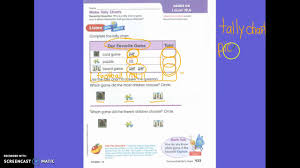 First Grade Math Lesson 10 6 Make Tally Charts