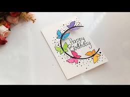 This homemade birthday card is bright, fun, and so easy to make! How To Make Special Butterfly Birthday Card For Best Friend Diy Gift Idea Youtube Butterfly Birthday Cards Simple Birthday Cards Birthday Cards Diy