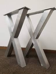 The leg is classy, strong and easy to install. Amazon Com Metal Table Legs Aluminum X Frame Style Any Size And Color Handmade