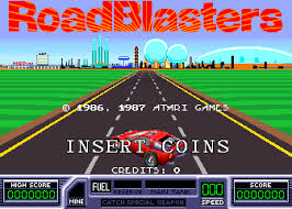 Road Blasters Free Car Racing Game Atari 1987 Arcader Com Atari Games Racing Games Classic Video Games