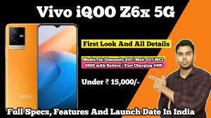 Vivo iQOO Z6x 5G With 6000mAh Battery ...