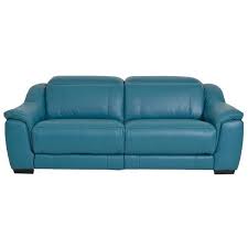 El Dorado Furniture Davis Turquoise 86 Power Motion Duo Recliner Leather Sofa Leather Reclining Sofa Modern Leather Sofa Modern Leather Furniture