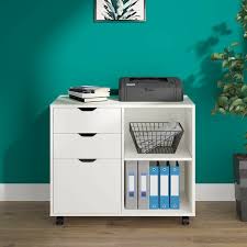 A printer stand is a small trolley, usually on wheels, that houses a standard printer. Printer Stand With File Drawer Wayfair