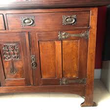 A rare and exceptional mission oak arts & crafts sideboard credenza by charles p. English Fine Antique Arts Crafts Cotswold Mahogany Cabinet Schneible Fine Arts Llc