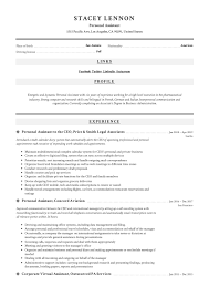Personal Assistant Resume Writing Guide 12 Templates Pdf 20