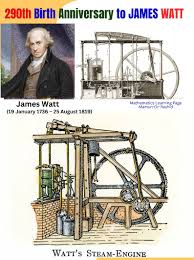 James Watt invented the steam engine ...