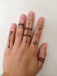 Easy Henna Finger Design Simple Henna Henna Designs Henna
