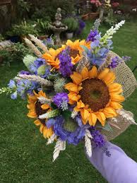 Free shipping over $49 · 10% off select items · use code: Rustic Artificial Bridal Bouquet Inc Sunflowers And Lavender Etsy