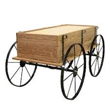 This miniature wood wagon is an adorable, yet vintage piece to accent your fairy garden or fairy house. Mini Planter Wagon Wood Floral Display Wooden Wagon