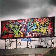 Risk On Billboard La Graffiti Piece Graffiti Art Street Art Graffiti