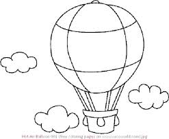 Hot Air Balloon Colouring Balloon Coloring Pages Birthday Balloons Dibujo De Globo Aerostatico Globos Para Colorear Dibujos De Globos