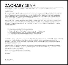 An example medical receptionist cover letter showcasing similar assets is available below. Medical Receptionist Cover Letter Sample Cover Letter Templates Examples