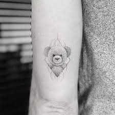 Mr K Tattoo Mr K Tats Bear Tattoos Teddy Bear Tattoos Geometric Tattoo