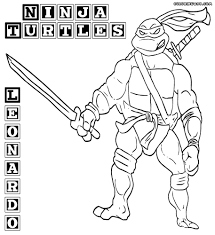Compromise Leonardo Teenage Mutant Ninja Turtles Coloring