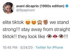 Bri On Twitter I Used To Really Like Avani But I Don T Understand How She S This Offended Over It It Was A Joke Straight Tik Tok Has Nothing To Do With