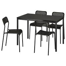 Tarendo Adde Table And 4 Chairs Black Ikea In 2020 Dining Room Table Chairs Ikea Chair