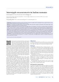 Pdf Internipple Measurements In Indian Neonates