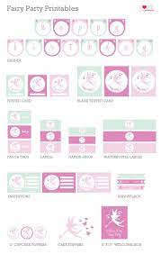 Maybe you would like to learn more about one of these? Free Fairy Party Printables From Love Party Printables Fairy Birthday Party Fairy Birthday Party Printables