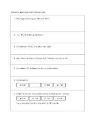 Latihan Ulangkaji Matematik Tahun 4 Kssr Math Iphone Wallpaper Planets Knowledge