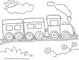 Gambar mewarnai untuk anak sd kelas 1. Gambar Mewarnai Kereta Api 1 Buku Mewarnai Warna Gambar