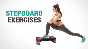 Lift the left foot to meet the right. Step Board Exercise For Toned Legs Mamtaa Joshi Stretch Workout Youtube