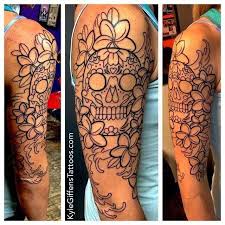 Sugar Skull Half Sleeve Tattoos Ideas Google Search Sleevetattoos Sleeve Tattoos Arm Tattoos For Women Upper Skull Sleeve Tattoos