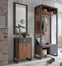 Weitere ideen zu garderoben eingangsbereich, garderobe modern, einbauschrank garderobe. Detroit Garderobe Flur 154cm Stirling Oak Schiefer Modern Kommode 854383 Gunstig Kaufen Ebay