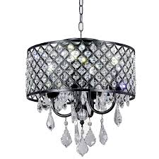 Use wire nuts to attach. Tools Home Improvement Chandeliers New Galaxy Ng1qq01 4l Modern Antique Black 4 Light Round Crystal Chandelier Pendant Ceiling Fixture Ng1qq01 4l Bk