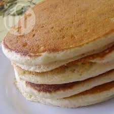 Fluffy American Style Pancakes With Milk Plain Flour Medium Eggs Granulated Sugar Salt Butter Baking Powder American Style Pancakes Food Sweet Recipes