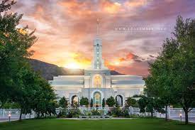 Walkways are popular spots for visitors to stroll through as each season brings a new color of foliage to the temple grounds. Mount Timpanogos Temple Morning Burst Lds Temple Pictures Mount Timpanogos Temple Lds Temple Pictures Temple Photography