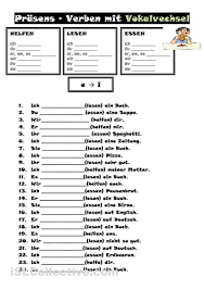 Vokalwechsel Deutsch Lernen Deutsch Unterricht Lernen